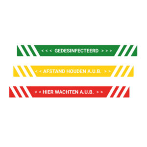 Set van 3 vloerstickers