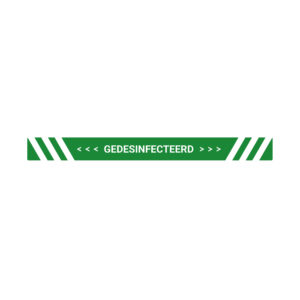 Gedesinfecteerd Sticker