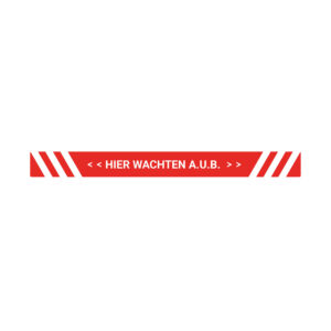 Hier wachten Sticker