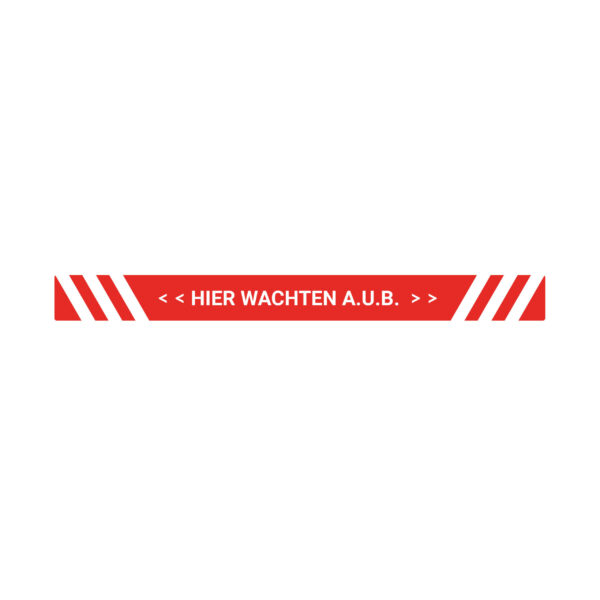 Hier wachten Sticker